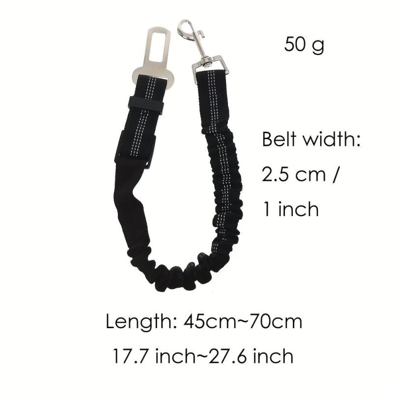 Adjustable Dog Seat Belt Tether for Car Safety