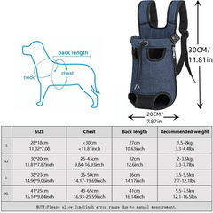 Portable Pet Backpack for Travel Hiking Camping
