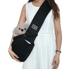 Portable Dog Backpack for Small Dogs & Cats Adjustable Shoulder Strap