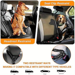 3-in-1 Dog Seat Belt for Car with Metal Buckle - Small Dogs