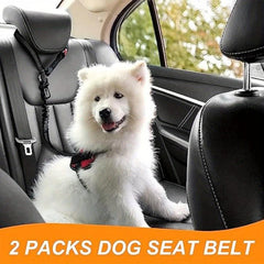 3-in-1 Dog Seat Belt for Car with Metal Buckle - Small Dogs