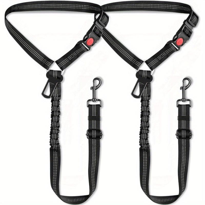 3-in-1 Dog Seat Belt for Car with Metal Buckle - Small Dogs