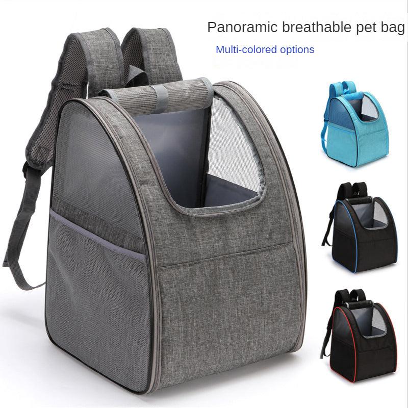 Breathable Pet Backpack Double Shoulder Dog Carrier Portable