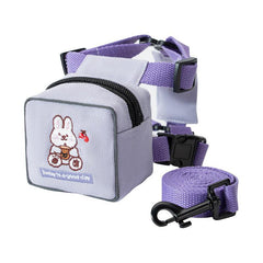Dog Cartoon Backpack Harness Leash for Training Walking