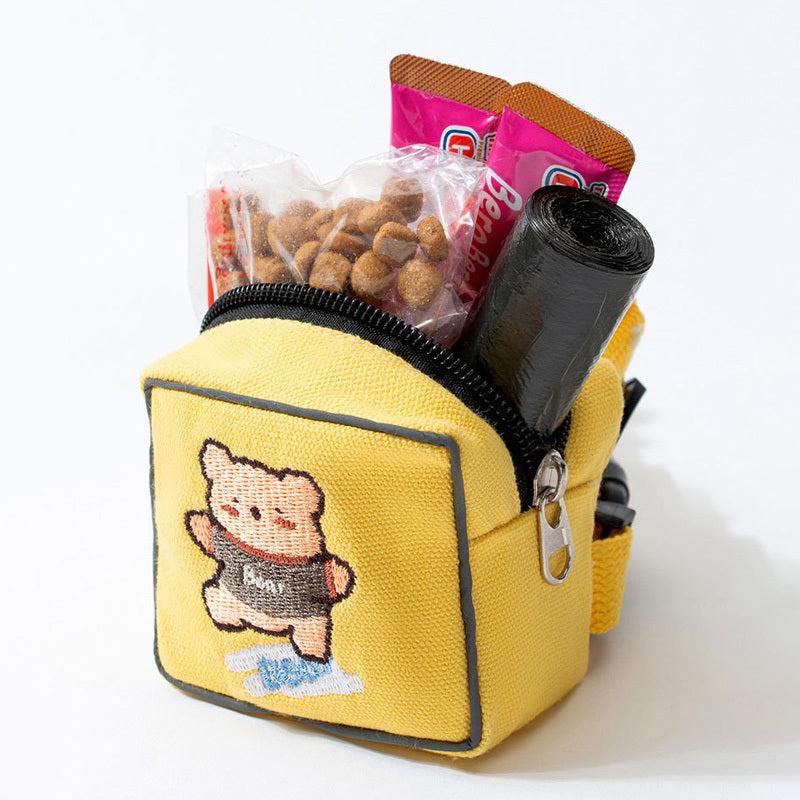 Dog Cartoon Backpack Harness Leash for Training Walking