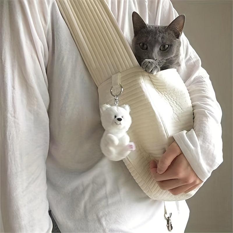 Pet Dog Sling Carrier Cat Sling Hand Carry Bag Cat Backpack