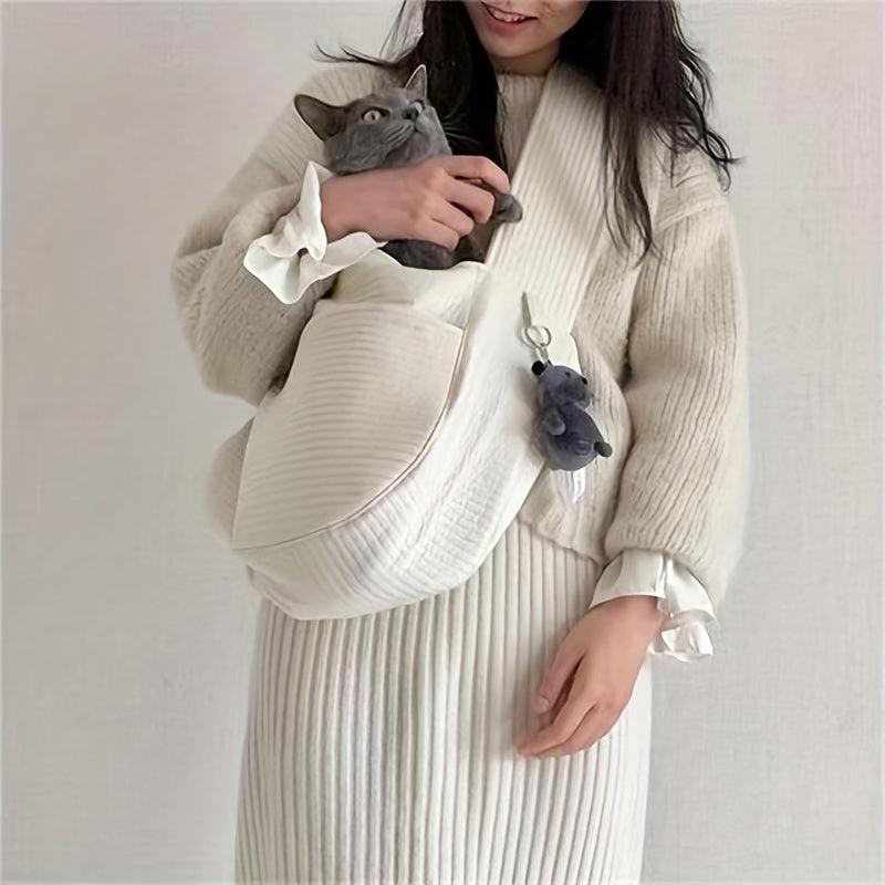 Pet Dog Sling Carrier Cat Sling Hand Carry Bag Cat Backpack