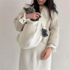 Pet Dog Sling Carrier Cat Sling Hand Carry Bag Cat Backpack