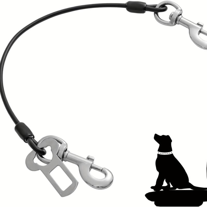 Chew Proof Dog Car Safety Belt Steel Cable Restraint for Travel