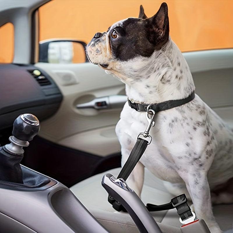 Reflective Dog Seat Belt Elastic Pet Car Safety Rope