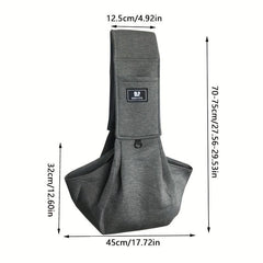 Dog Sling Carrier Hands-Free Pet Shoulder Bag for Outdoor Travel
