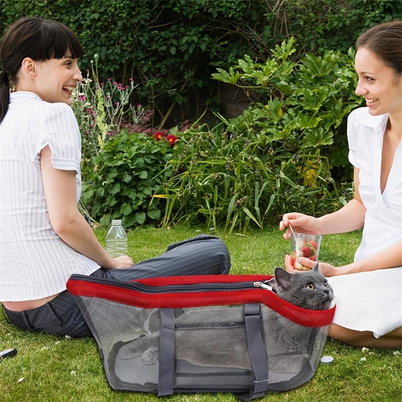 Breathable Pet Portable Mesh Bag for Outgoing Large Dog/Cat, Foldable & Portable
