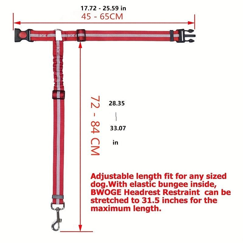 Adjustable Pet Seat Belt for Safe Travel in Vehicles