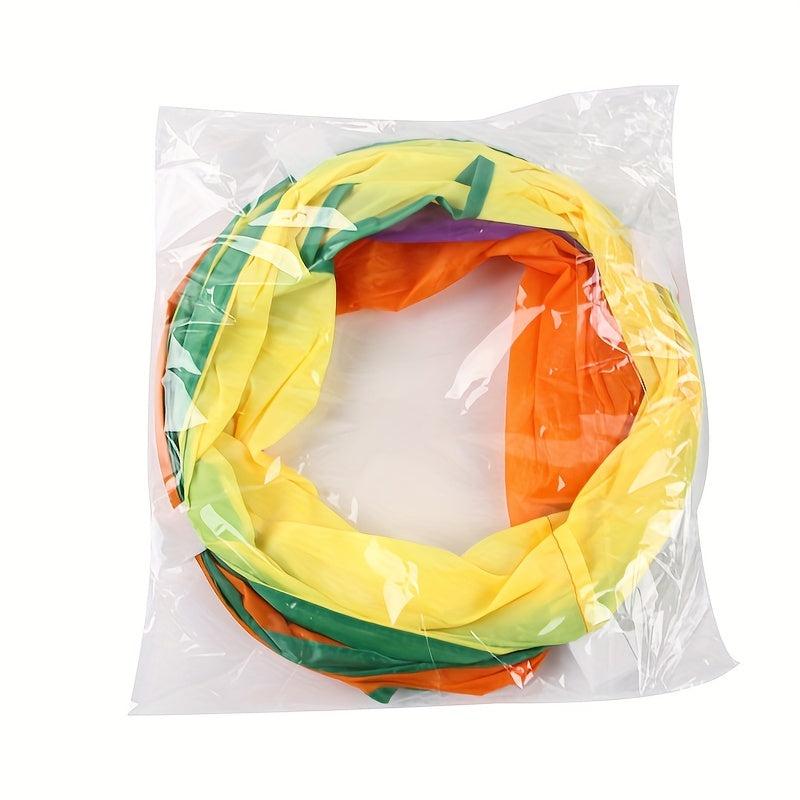 L Shape Cat Tunnel Foldable Rainbow Cat Toy Indoor Outdoor Portable Pet Toy