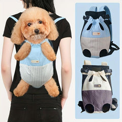 Breathable Pet Carrier Backpack for Small Dogs - Travel Bag