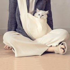 Dog Sling Carrier Hands-Free Pet Bag for Outdoor Travel