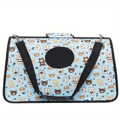 Multicolor Pattern Cat Backpack Oxford Cloth Portable Cat Bag