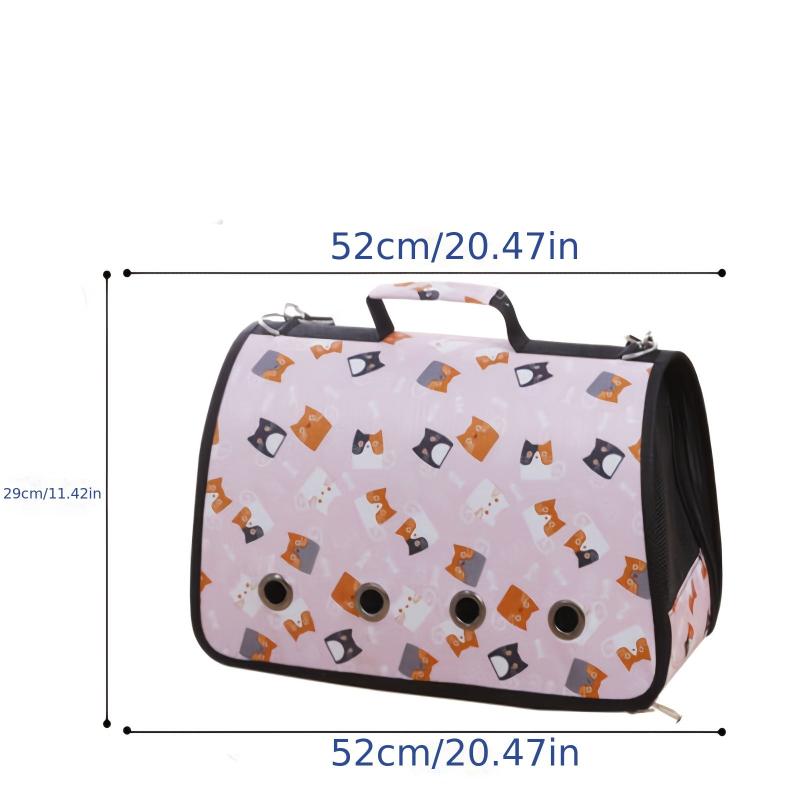 Multicolor Pattern Cat Backpack Oxford Cloth Portable Cat Bag