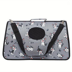 Multicolor Pattern Cat Backpack Oxford Cloth Portable Cat Bag