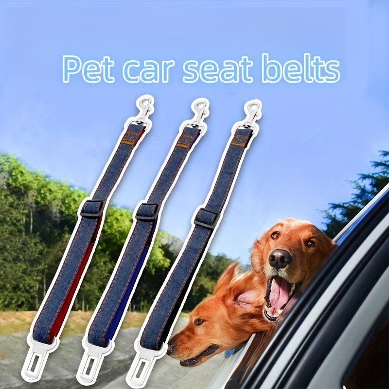 Adjustable Pet Car Leash Dog Car Safety Buckle Leash