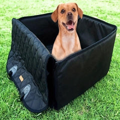 Pet Booster Car Seat for Small and Medium Dogs with Safety Straps