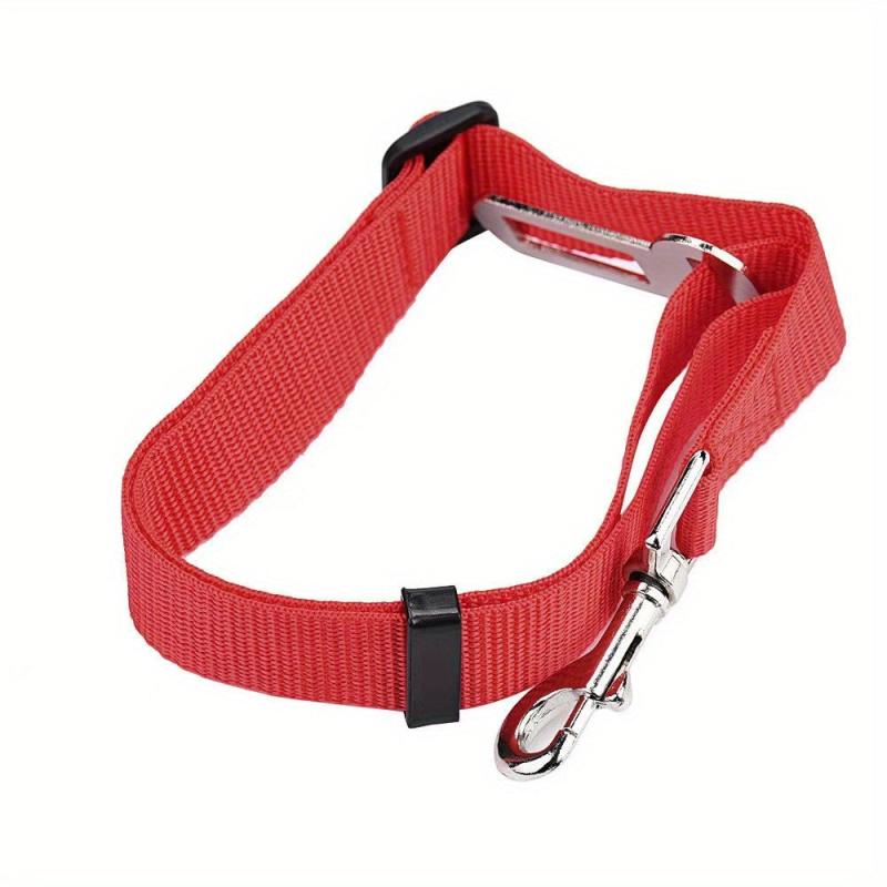 Adjustable Dog Cat Seatbelt Nylon Seat Belt For Outing