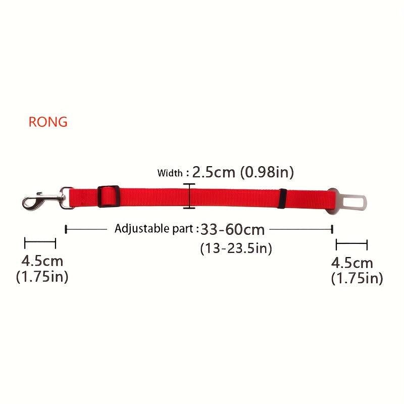 Adjustable Dog Cat Seatbelt Nylon Seat Belt For Outing
