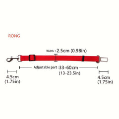 Adjustable Dog Cat Seatbelt Nylon Seat Belt For Outing