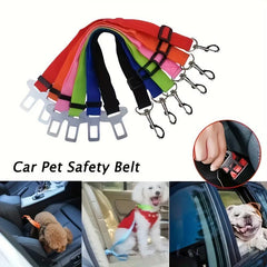 Adjustable Dog Cat Seatbelt Nylon Seat Belt For Outing