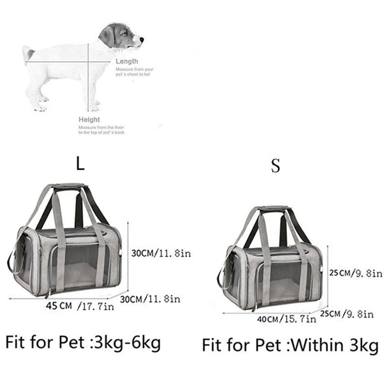 Cat Bag Breathable Pet Carrier Bag Foldable Cat Backpack