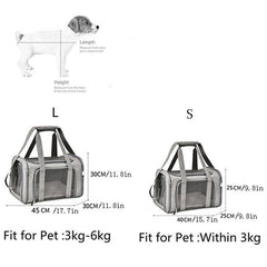 Cat Bag Breathable Pet Carrier Bag Foldable Cat Backpack