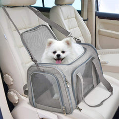 Cat Bag Breathable Pet Carrier Bag Foldable Cat Backpack