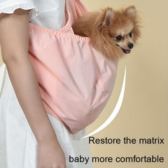 Pet Sling Bag Carrier with Front Pocket and Shoulder Strap