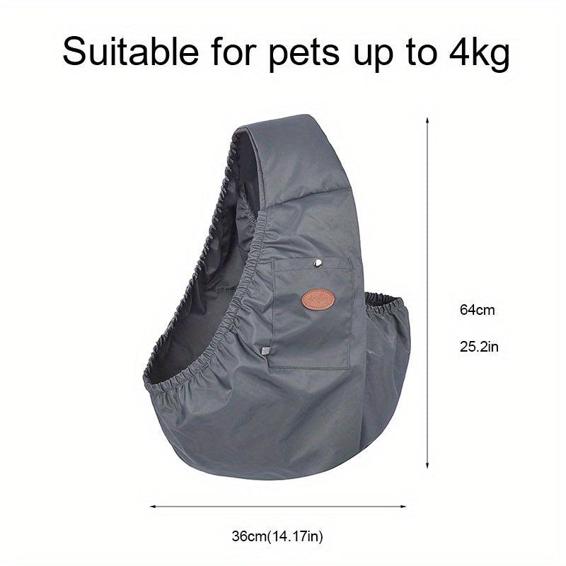 Pet Sling Bag Carrier with Front Pocket and Shoulder Strap