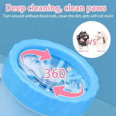 2Pcs Portable Dog Paw Cleaner Cup - Silicone Pet Paw Washer