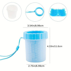 2Pcs Portable Dog Paw Cleaner Cup - Silicone Pet Paw Washer
