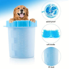 2Pcs Portable Dog Paw Cleaner Cup - Silicone Pet Paw Washer