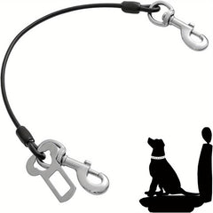 Adjustable Elastic Car Seat Belt for Pets Double Buckle