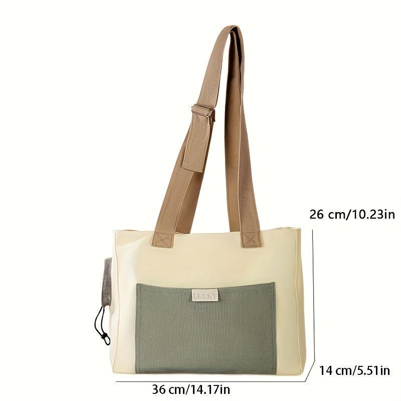 Pet Bag Portable Cat Dog Carrier Bag One Shoulder Canvas Bag