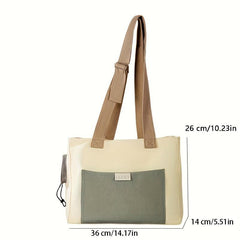 Pet Bag Portable Cat Dog Carrier Bag One Shoulder Canvas Bag