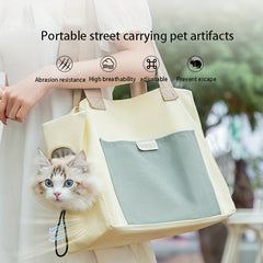 Pet Bag Portable Cat Dog Carrier Bag One Shoulder Canvas Bag