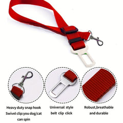 Adjustable Pet Car Seat Belt for Dogs and Cats
