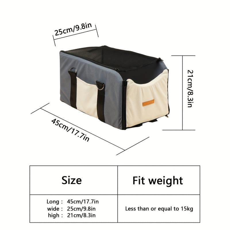 Pet Safety Seat for Small Dogs and Cats with Booster Seat