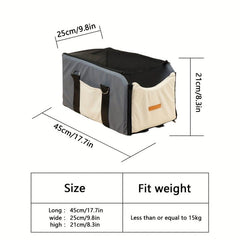 Pet Safety Seat for Small Dogs and Cats with Booster Seat