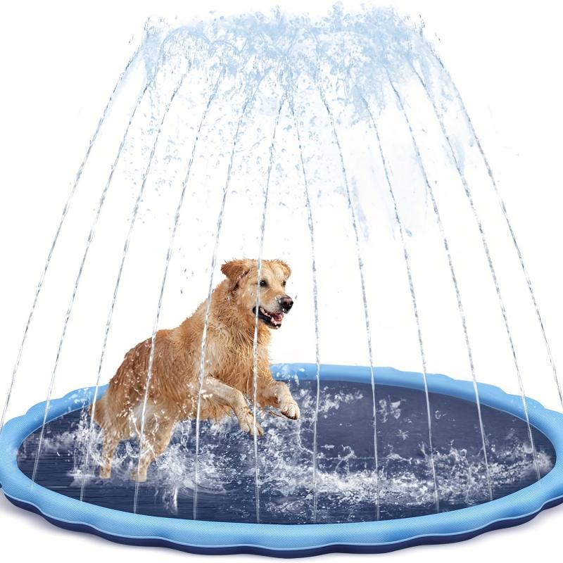 Non Slip Splash Pad For Dogs Backyard Fountain Play Mat