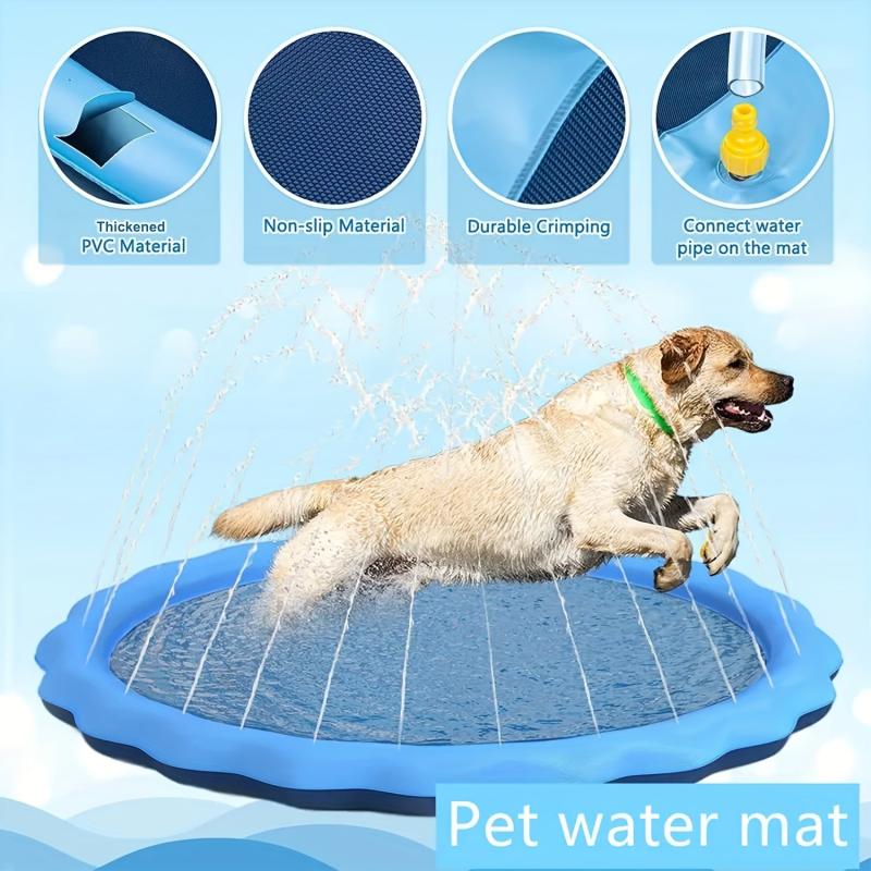 Non Slip Splash Pad For Dogs Backyard Fountain Play Mat