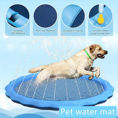 Non Slip Splash Pad For Dogs Backyard Fountain Play Mat