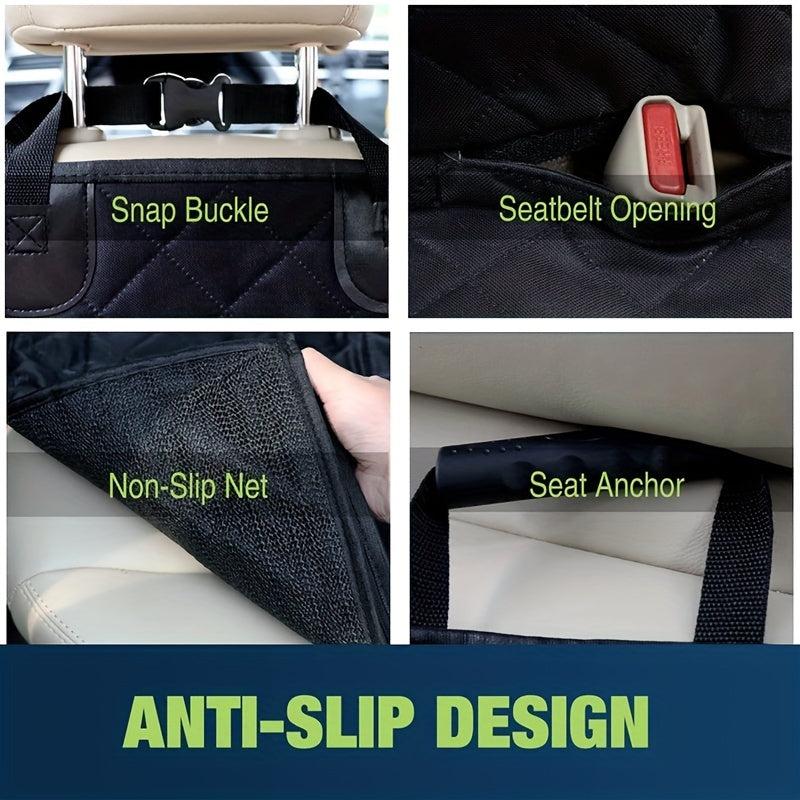Waterproof Dog Car Seat Cover Non Slip Backseat Protector