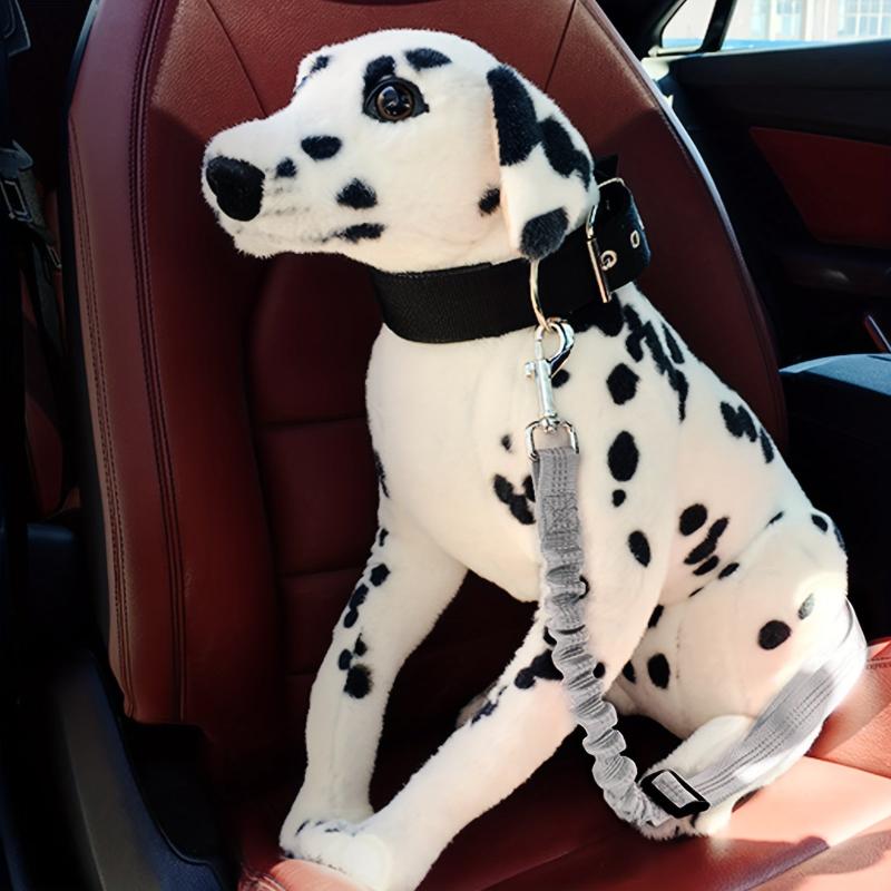 2pcs Dog Seat Belt Elastic Bungee Buffer Adjustable Car Seat Belt