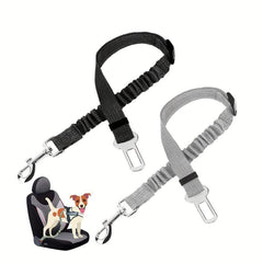 2pcs Dog Seat Belt Elastic Bungee Buffer Adjustable Car Seat Belt